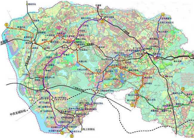 東莞地鐵路線圖 東莞地鐵路線圖