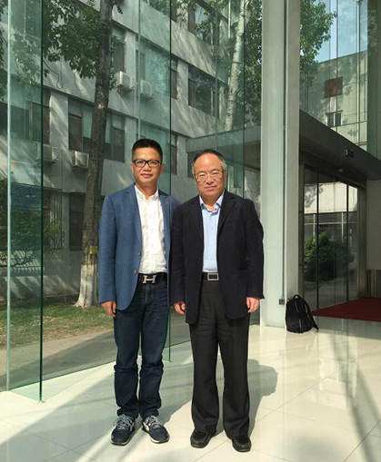 全媒通CEO駱河鈞與丁俊杰教授 全媒通CEO駱河鈞與丁俊杰教授