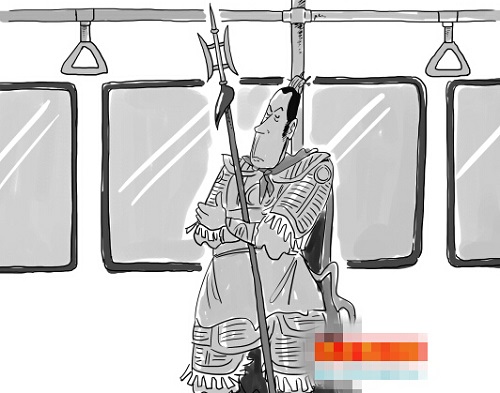 廣州地鐵廣告吸睛！劉關(guān)張教你乘地鐵的正確姿勢