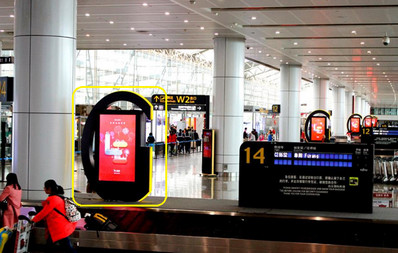 到達行李轉盤刷屏廣告