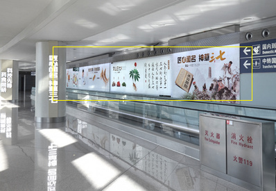 F2層國內到達Y指廊東西區廣告