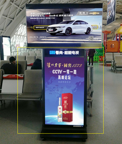 T2航站樓候機區電子刷屏廣告