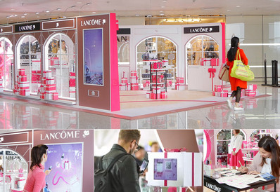 香港機場出發免稅區品牌體驗區展位廣告 香港機場出發免稅區品牌體驗區展位廣告