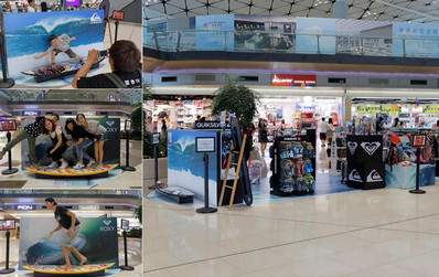 香港機場出發區中場客運廊品牌體驗區廣告 香港機場出發區中場客運廊品牌體驗區廣告