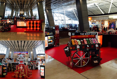 香港機場北衛星客運廊品牌體驗區廣告 香港機場北衛星客運廊品牌體驗區廣告