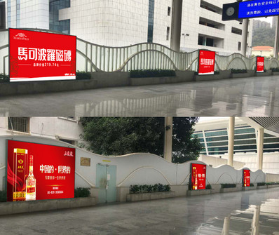 廈門站南、北一站臺(tái)燈箱廣告