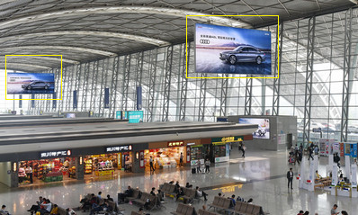 成都雙流機場T2出發辦票大廳懸掛燈箱廣告 成都雙流機場T2出發辦票大廳懸掛燈箱廣告