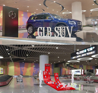 廈門(mén)機(jī)場(chǎng)F1一層行李提取廳展位廣告