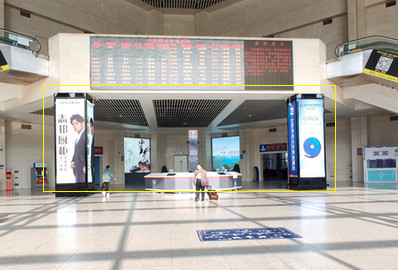 合肥站一樓廣廳包柱燈箱廣告 合肥站一樓廣廳包柱燈箱廣告