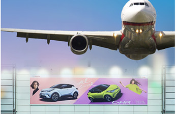 廣州機場到達區高空燈箱廣告媒體怎么樣?