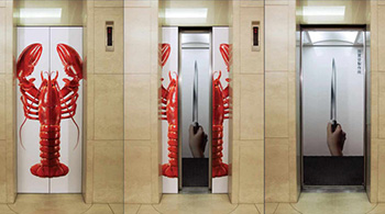 電梯廣告也能玩出花來，創(chuàng)意思維值得借鑒！