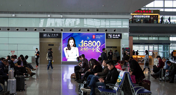 西安北高鐵站出發到達區燈箱廣告推介