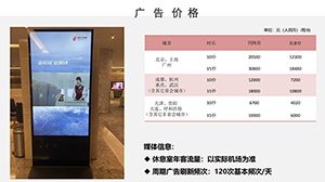 機場貴賓廳廣告價格多少錢？國航貴賓廳刷屏機廣告覆蓋哪些機場？
