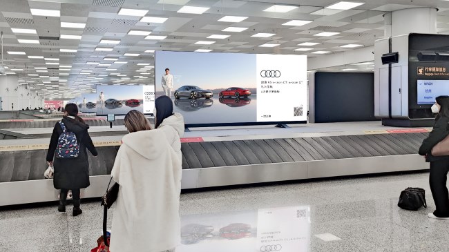 鄭州新鄭機場到達大廳LED廣告牌，鄭州機場大屏廣告價格