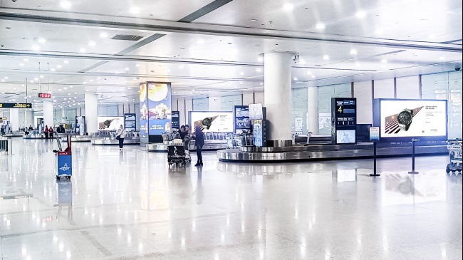 南昌昌北機場到達大廳LED廣告牌，南昌機場大屏廣告價格