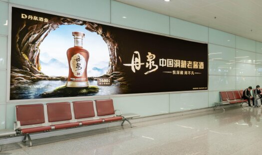 第一戶外傳媒-長沙黃花機場-T2到達行李廳出口墻面燈箱