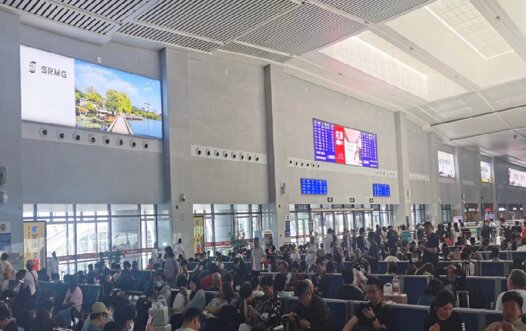 第一戶外傳媒-黃山北站-二樓候車大廳燈箱