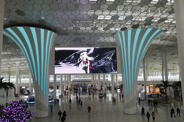 深圳機場LED大屏廣告價格多少錢？政府文旅深圳寶安機場廣告案例