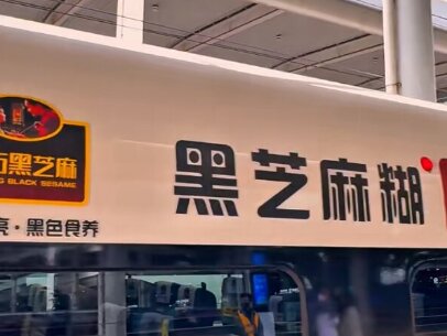 南方黑芝麻-高鐵車身廣告