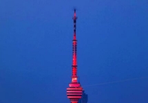 武漢龜山電視塔地標廣告-武漢龜山電視塔燈光秀廣告