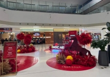 西安機(jī)場(chǎng) T5 航站樓展位廣告：西北航空樞紐的實(shí)體展示