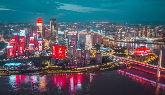 第一戶外傳媒-重慶江北嘴十聯屏群樓燈光秀 第一戶外傳媒-重慶江北嘴十聯屏群樓燈光秀